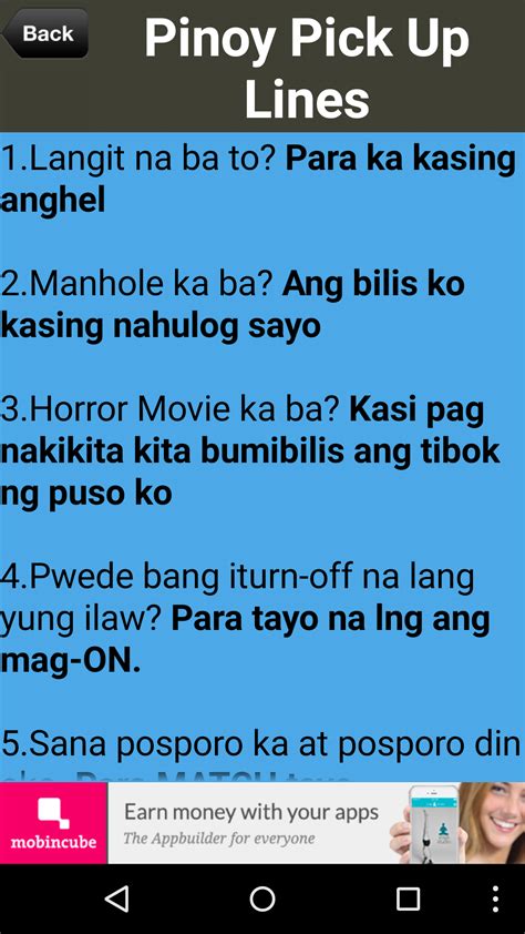 pick up lines tagalog funny